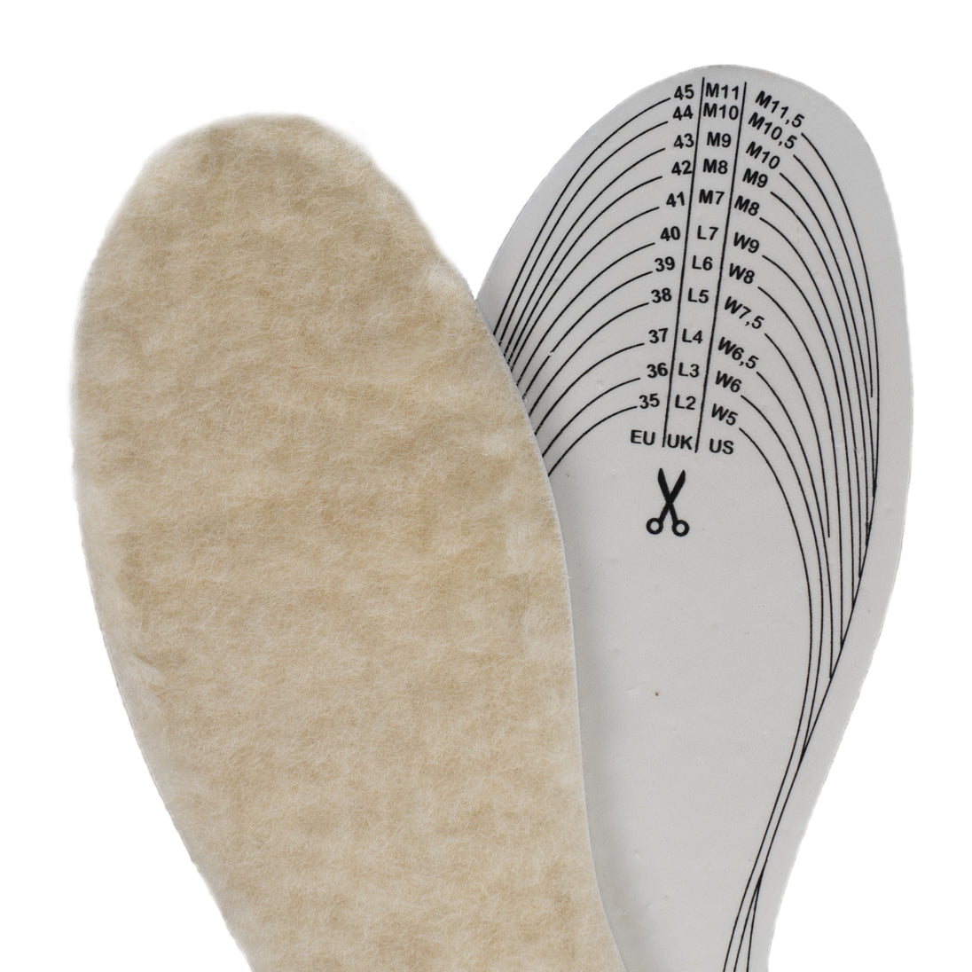 Natural antimicrobial properties of Angelus Wool Fleecy Insoles help prevent odour formation during extended wear