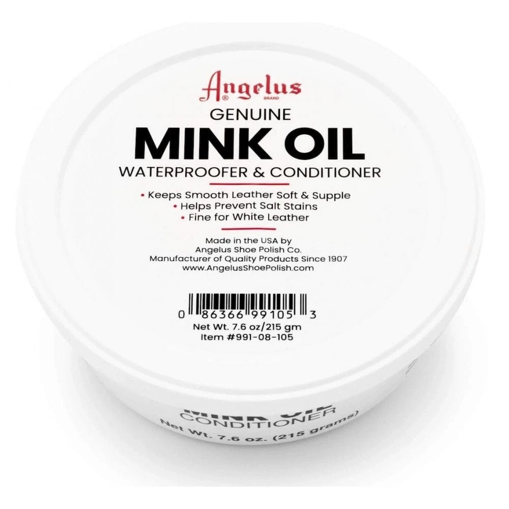 Provide long-lasting protection for work boots and saddles with deep-penetrating Angelus Mink Oil in an 8oz container